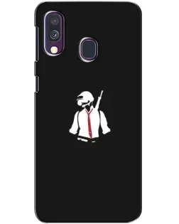 Чехол для Samsung Galaxy A40 2019 (A405F) с картинкой «PUBG — силуэт воина»