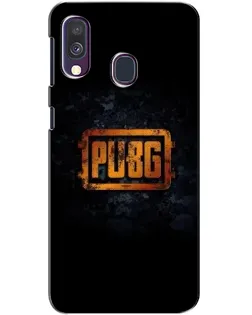 Чехол для Samsung Galaxy A40 2019 (A405F) с картинкой «PUBG — золотой логотип»