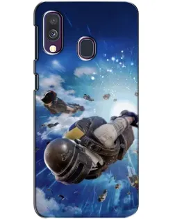 Чехол для Samsung Galaxy A40 2019 (A405F) с картинкой «Десант PUBG — прыжок»