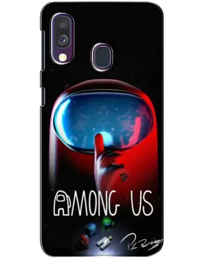 Чехол для Samsung Galaxy A40 2019 (A405F) с картинкой «Красный импостер — макро» Чехол для Samsung Galaxy A40 2019 (A405F) с картинкой «Красный импостер — макро»