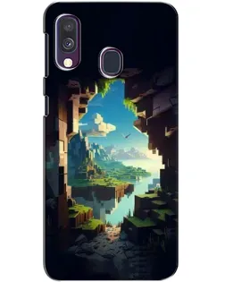 Чехол для Samsung Galaxy A40 2019 (A405F) с картинкой «Вид из пещеры»