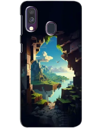Чехол для Samsung Galaxy A40 2019 (A405F) с картинкой «Вид из пещеры»