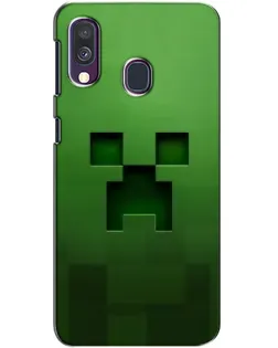 Чехол для Samsung Galaxy A40 2019 (A405F) с картинкой «Крипер микро-дизайн»