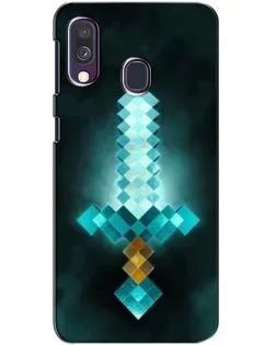 Чехол для Samsung Galaxy A40 2019 (A405F) с картинкой «Алмазный меч неон»