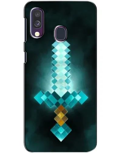 Чехол для Samsung Galaxy A40 2019 (A405F) с картинкой «Алмазный меч неон»