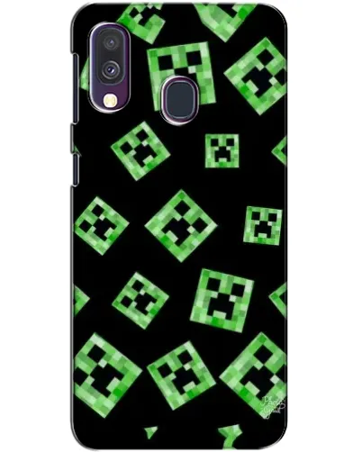 Чехол для Samsung Galaxy A40 2019 (A405F) с картинкой «Паттерн с криперами»