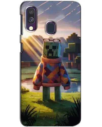 Чехол для Samsung Galaxy A40 2019 (A405F) с картинкой «Крипер в свитере»