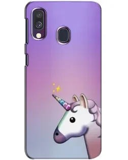 Чехол для Samsung Galaxy A40 2019 (A405F) с картинкой «Единорог градиент» Чехол для Samsung Galaxy A40 2019 (A405F) с картинкой «Единорог градиент»