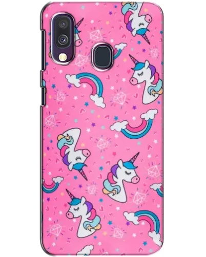 Чехол для Samsung Galaxy A40 2019 (A405F) с картинкой «Unicorn паттерн розовый» Чехол для Samsung Galaxy A40 2019 (A405F) с картинкой «Unicorn паттерн розовый»