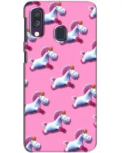 Чехол для Samsung Galaxy A40 2019 (A405F) с картинкой «Единороги на розовом» Чехол для Samsung Galaxy A40 2019 (A405F) с картинкой «Единороги на розовом»
