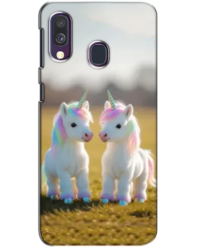 Чехол для Samsung Galaxy A40 2019 (A405F) с картинкой «Пара единорогов» Чехол для Samsung Galaxy A40 2019 (A405F) с картинкой «Пара единорогов»