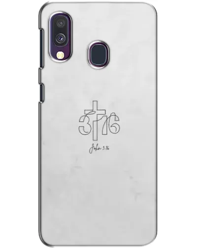 Чехол для Samsung Galaxy A40 2019 (A405F) с картинкой «Иоанна 3:16 Крест»