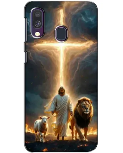 Чехол для Samsung Galaxy A40 2019 (A405F) с картинкой «Лев Иуды и Свет»
