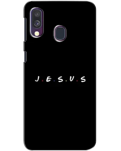 Чехол для Samsung Galaxy A40 2019 (A405F) с картинкой «Точки веры J.E.S.U.S.»