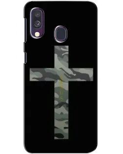 Чехол для Samsung Galaxy A40 2019 (A405F) с картинкой «Милитари Крест»