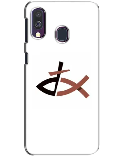 Чехол для Samsung Galaxy A40 2019 (A405F) с картинкой «Рыба и крест»