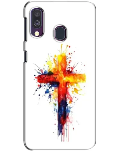 Чехол для Samsung Galaxy A40 2019 (A405F) с картинкой «Акварельный крест»