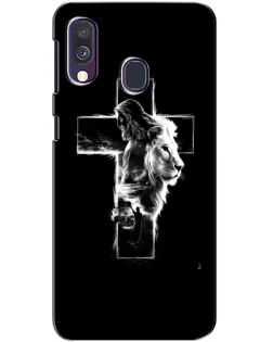 Чехол для Samsung Galaxy A40 2019 (A405F) с картинкой «Сияющий крест Jesus»