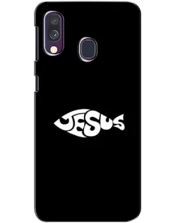 Чехол для Samsung Galaxy A40 2019 (A405F) с картинкой «Рыба Jesus»