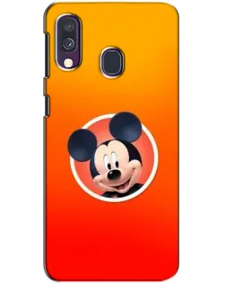 Чехол для Samsung Galaxy A40 2019 (A405F) с картинкой «Mickey в круге»