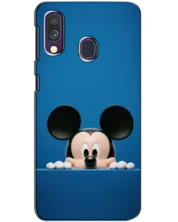 Чехол для Samsung Galaxy A40 2019 (A405F) с картинкой «Микки выглядывает»
