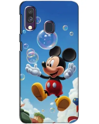 Чехол для Samsung Galaxy A40 2019 (A405F) с картинкой «Mickey и мыльные пузыри»