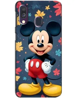Чехол для Samsung Galaxy A40 2019 (A405F) с картинкой «Осенний Mickey Mouse»