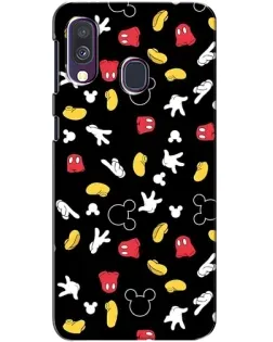 Чехол для Samsung Galaxy A40 2019 (A405F) с картинкой «Графический принт лапок»