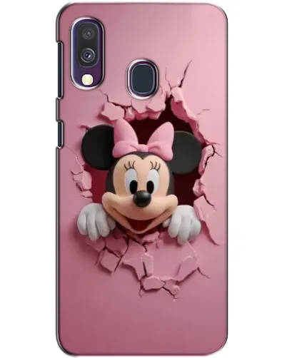 Чехол для Samsung Galaxy A40 2019 (A405F) с картинкой «Минни сквозь стену»
