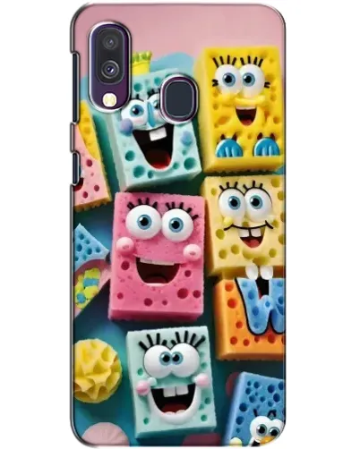 Чехол для Samsung Galaxy A40 2019 (A405F) с картинкой «Цветные губки»