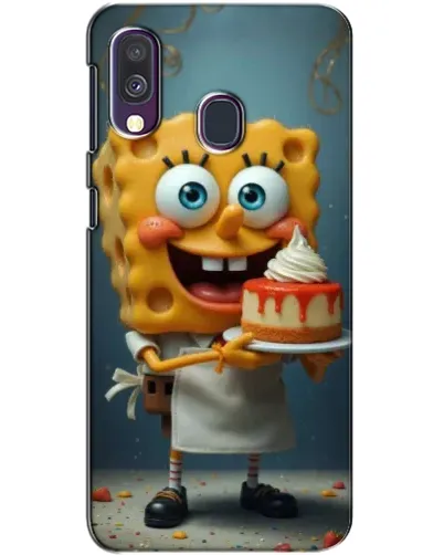 Чехол для Samsung Galaxy A40 2019 (A405F) с картинкой «Повар Спанч Боб»