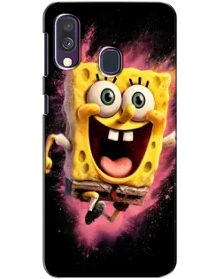 Чехол для Samsung Galaxy A40 2019 (A405F) с картинкой «Взрывной Спанч Боб»
