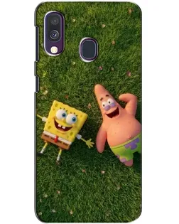 Чехол для Samsung Galaxy A40 2019 (A405F) с картинкой «Друзья на лужайке»