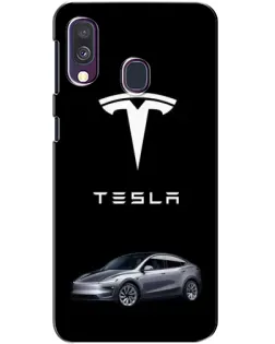 Чохол для Samsung Galaxy A40 2019 (A405F) з картинкою «Tesla Model Y»