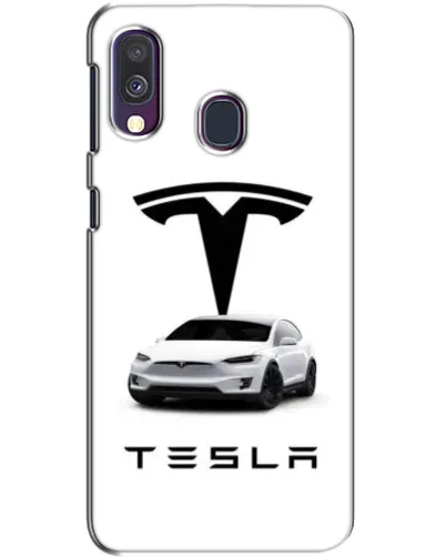 Чохол для Samsung Galaxy A40 2019 (A405F) з картинкою «Tesla White Style»