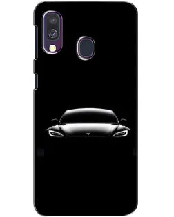 Чохол для Samsung Galaxy A40 2019 (A405F) з картинкою «Фари Tesla Night»