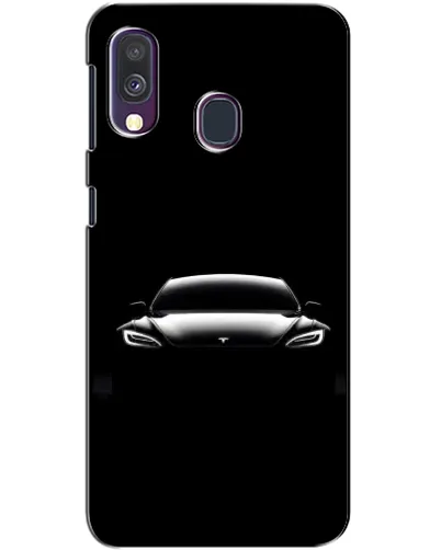 Чохол для Samsung Galaxy A40 2019 (A405F) з картинкою «Фари Tesla Night»