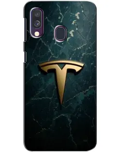Чохол для Samsung Galaxy A40 2019 (A405F) з картинкою «Мармурова Tesla Gold»