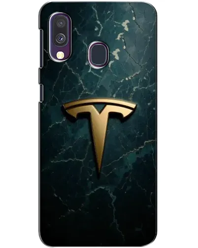 Чохол для Samsung Galaxy A40 2019 (A405F) з картинкою «Мармурова Tesla Gold»