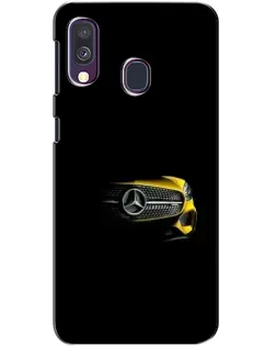 Чехол для Samsung Galaxy A40 2019 (A405F) с картинкой «Mercedes — ретро стиль»