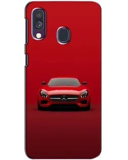 Чехол для Samsung Galaxy A40 2019 (A405F) с картинкой «Красный Mercedes AMG»