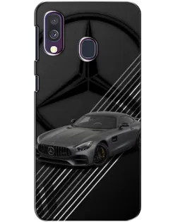 Чехол для Samsung Galaxy A40 2019 (A405F) с картинкой «Mercedes AMG — графика»