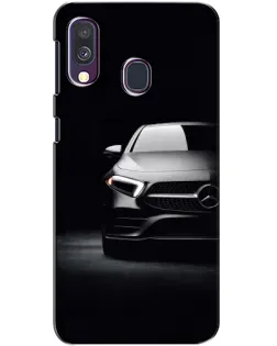Чехол для Samsung Galaxy A40 2019 (A405F) с картинкой «Свет фар Mercedes»