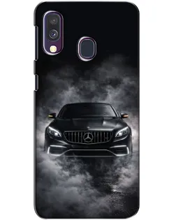 Чехол для Samsung Galaxy A40 2019 (A405F) с картинкой «Mercedes в дыму»