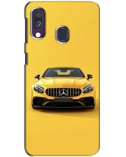 Чехол для Samsung Galaxy A40 2019 (A405F) с картинкой «Желтый Mercedes GT»