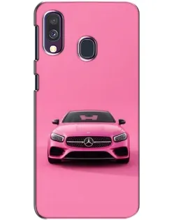 Чехол для Samsung Galaxy A40 2019 (A405F) с картинкой «Розовый Mercedes AMG»