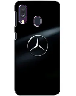 Чехол для Samsung Galaxy A40 2019 (A405F) с картинкой «Mercedes на металле»