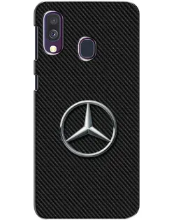 Чехол для Samsung Galaxy A40 2019 (A405F) с картинкой «Карбоновый Mercedes стиль»