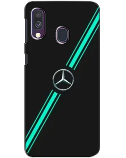 Чехол для Samsung Galaxy A40 2019 (A405F) с картинкой «Спортивные линии Mercedes»