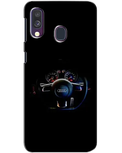 Чехол для Samsung Galaxy A40 2019 (A405F) с картинкой «Салон Audi — руль»